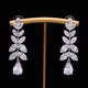 Jewelry Set For Women Bridal Party Wedding Accessories With Cubic Zirconia Luxury Big 4 Pcs Saudi Arabic Dubai