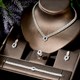 Bridal Wedding Dubai Jewelry Sets High Quality American Diamond Crystal