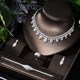Crystal Bridal Jewelry Set With Necklace And Earrings