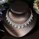Crystal Bridal Jewelry Set With Necklace And Earrings