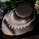 Crystal Bridal Jewelry Set With Necklace And Earrings