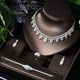 Crystal Bridal Jewelry Set With Necklace And Earrings