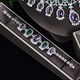 Green Purple Cubic Zircon Bridal Jewelry Set 4Pcs Luxury Statement