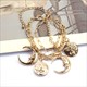 Metall Glied Choker Halskette Mit Mond Und Sonne Anhänger Anhänger