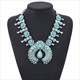 Vintage Tribal Moon Pendant Boho Ethnic Chunky Retro Necklace