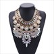Strass Quaste Statement Großer Kragen Halskette Große Bib Chunky Charm Halskette Schmuck Ab Kristall Boho Ethnische Vintage Frauen