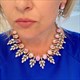 Sparkling Crystal Necklace Earrings Jewelry Sets For Bridal Wedding
