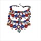 Chunky Kette Choker Statement Halsketten Übertreibung Mehrschichtig Strass Schwer Kristall Mode Für Frauen Charm Anhänger Schmuck