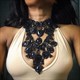 Chunky Kette Choker Statement Halsketten Übertreibung Mehrschichtig Strass Schwer Kristall Mode Für Frauen Charm Anhänger Schmuck