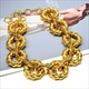 Gold-Color Gold Color Metal Hoops Necklace Fine Accessories For Women Fashion Trend Exaggerated Necklaces New Arrival Statement Luxury