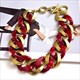 Halskette Schmuck Acryl-Halsketten Statement Mode-Accessoires Hochwertiges Metall Neu für Damen Design Mattgold Farbe