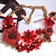 Statement Premium Necklace Accessories Colorful Crystals Rhinestones Necklaces Jewelry High-Quality Handmade Fashion For Women