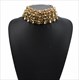 Luxus Kristall Rhinestone Choker-Halsketten Große Bib Großer Kragen Maxi Statement-Halskette Hochzeitsschmuck Boho Ethno Indische Damen