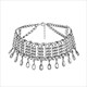 Luxus Kristall Rhinestone Choker-Halsketten Große Bib Großer Kragen Maxi Statement-Halskette Hochzeitsschmuck Boho Ethno Indische Damen