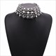 Luxus Kristall Rhinestone Choker-Halsketten Große Bib Großer Kragen Maxi Statement-Halskette Hochzeitsschmuck Boho Ethno Indische Damen