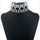 Luxus Kristall Rhinestone Choker-Halsketten Große Bib Großer Kragen Maxi Statement-Halskette Hochzeitsschmuck Boho Ethno Indische Damen