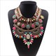 Boho Ethnic Big Bib Maxi Choker Women Jewellery Rhinestone Large Collar Necklace Statement Crystal Vintage Indian Girl