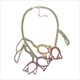 Crystal Flower Rhinestone Necklace Set For Women