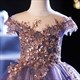 Sequin Tulle Princess Dress For Girls - Elegant Kids Wedding Party Gown