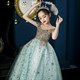 Girls Fluffy Tulle Star Ball Gown For Formal Events