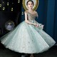 Girls Fluffy Tulle Star Ball Gown For Formal Events