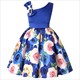 Summer Kids Flower Dresses For Girls Christmas Children Clothing Dress Baby Girl Dress With Bow Princess Brithday Wedding Party
