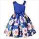 Summer Kids Flower Dresses For Girls Christmas Children Clothing Dress Baby Girl Dress With Bow Princess Brithday Wedding Party