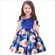 Summer Kids Flower Dresses For Girls Christmas Children Clothing Dress Baby Girl Dress With Bow Princess Brithday Wedding Party