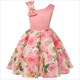 Summer Kids Flower Dresses For Girls Christmas Children Clothing Dress Baby Girl Dress With Bow Princess Brithday Wedding Party