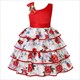 Summer Kids Flower Dresses For Girls Christmas Children Clothing Dress Baby Girl Dress With Bow Princess Brithday Wedding Party