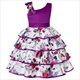 Summer Kids Flower Dresses For Girls Christmas Children Clothing Dress Baby Girl Dress With Bow Princess Brithday Wedding Party