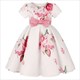 Summer Kids Flower Dresses For Girls Christmas Children Clothing Dress Baby Girl Dress With Bow Princess Brithday Wedding Party