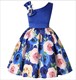 Summer Kids Flower Dresses For Girls Christmas Children Clothing Dress Baby Girl Dress With Bow Princess Brithday Wedding Party