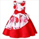 Summer Kids Flower Dresses For Girls Christmas Children Clothing Dress Baby Girl Dress With Bow Princess Brithday Wedding Party