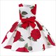 Summer Kids Flower Dresses For Girls Christmas Children Clothing Dress Baby Girl Dress With Bow Princess Brithday Wedding Party