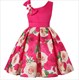 Summer Kids Flower Dresses For Girls Christmas Children Clothing Dress Baby Girl Dress With Bow Princess Brithday Wedding Party