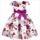 Summer Kids Flower Dresses For Girls Christmas Children Clothing Dress Baby Girl Dress With Bow Princess Brithday Wedding Party