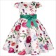 Summer Kids Flower Dresses For Girls Christmas Children Clothing Dress Baby Girl Dress With Bow Princess Brithday Wedding Party