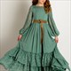 New Long Medium And Big Girls Dresses Wedding Flower Girl Dresses Spring And Autumn Long Lantern Sleeves Want To Embroider Girls