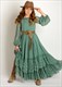 New Long Medium And Big Girls Dresses Wedding Flower Girl Dresses Spring And Autumn Long Lantern Sleeves Want To Embroider Girls
