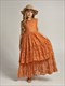 Summer Girls Lace Cotton Boho Long Dress For Wedding, Princess, Party, Or Costume