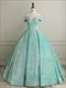 New Quinceanera Dresses Shinny Sequin Party Dress Formal Dress Off The Shoulder Ball Gown Real Photo Vestidos For Girls
