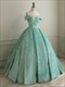 New Quinceanera Dresses Shinny Sequin Party Dress Formal Dress Off The Shoulder Ball Gown Real Photo Vestidos For Girls