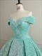 New Quinceanera Dresses Shinny Sequin Party Dress Formal Dress Off The Shoulder Ball Gown Real Photo Vestidos For Girls