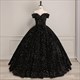 New Quinceanera Dresses Shinny Sequin Party Dress Formal Dress Off The Shoulder Ball Gown Real Photo Vestidos For Girls