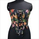High Street Damen Camisole Bestickt Reich Tulpen Blütenblatt Bustier BH Cropped Tops Überbrust Korsett Crop Streetwear
