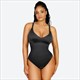 Satin Thong Bodysuit With Adjustable Tummy Control Shapewear