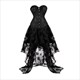 Lace Up Overbust Corset Top With Irregular Floral Tulle Skirt