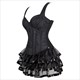 Gothic Corsets For Women Plus Size Overbust Burlesque Costume Straps Corset And Skirt Set Tutu Corselet Fashion Gowns