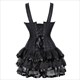 Gothic Corsets For Women Plus Size Overbust Burlesque Costume Straps Corset And Skirt Set Tutu Corselet Fashion Gowns